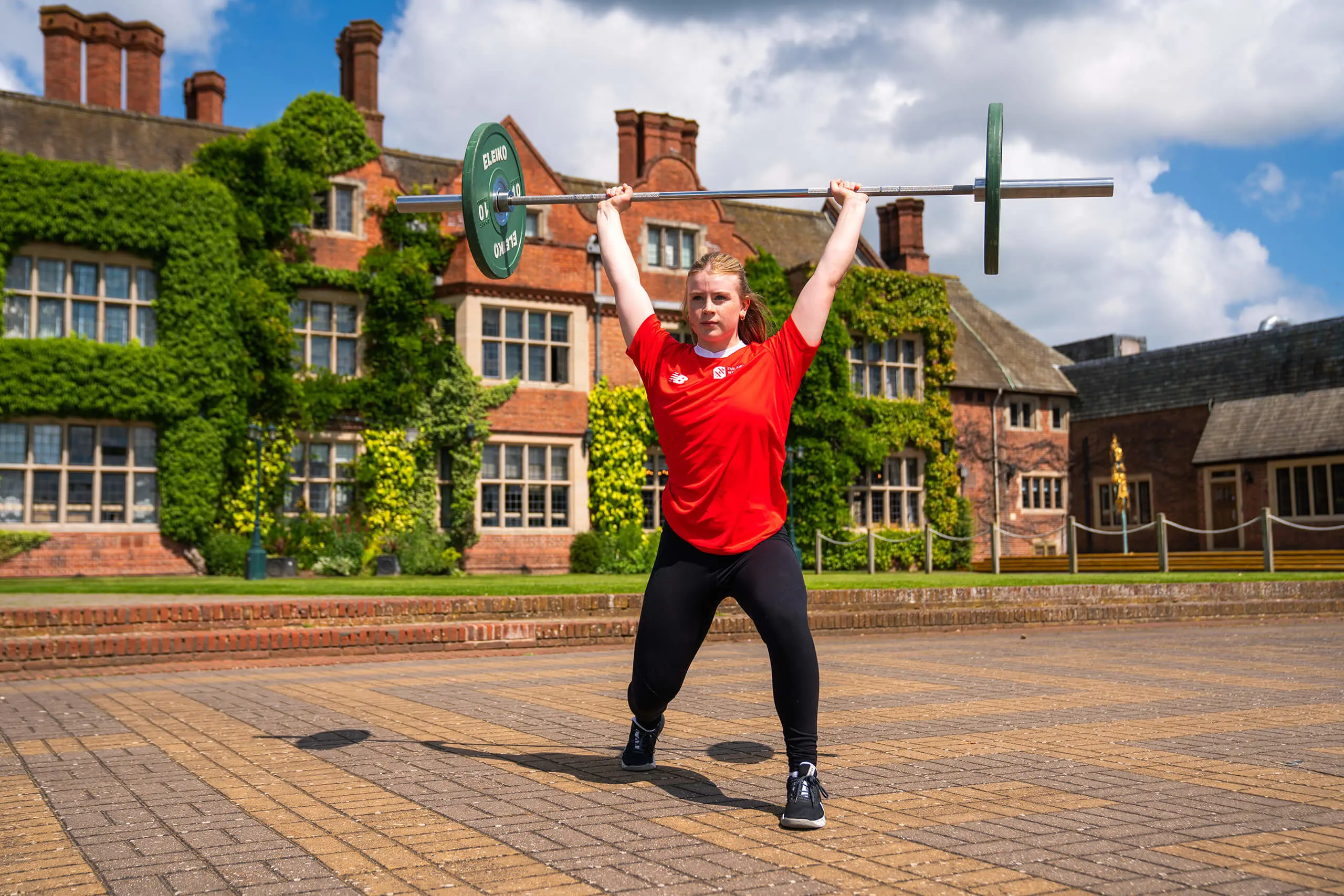 Queen Ethelburga's student weightlifting as part of athletics