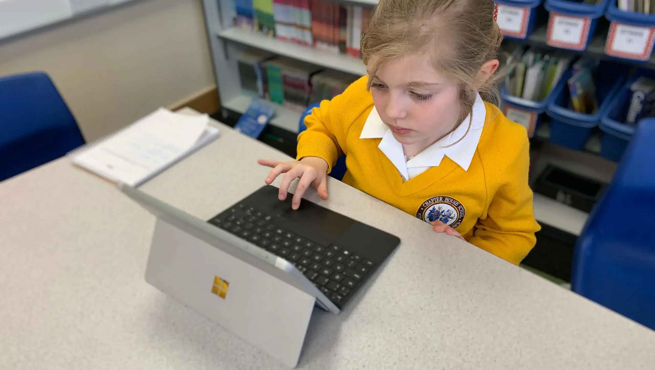 Chapter House pupil in computing class