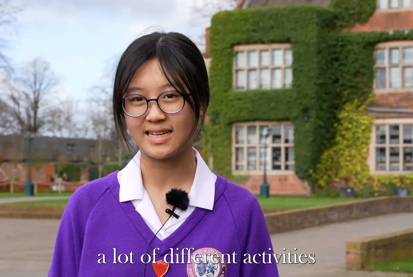 A student from King's Magna Middle School talks about why she loves Queen Ethelburga's.
