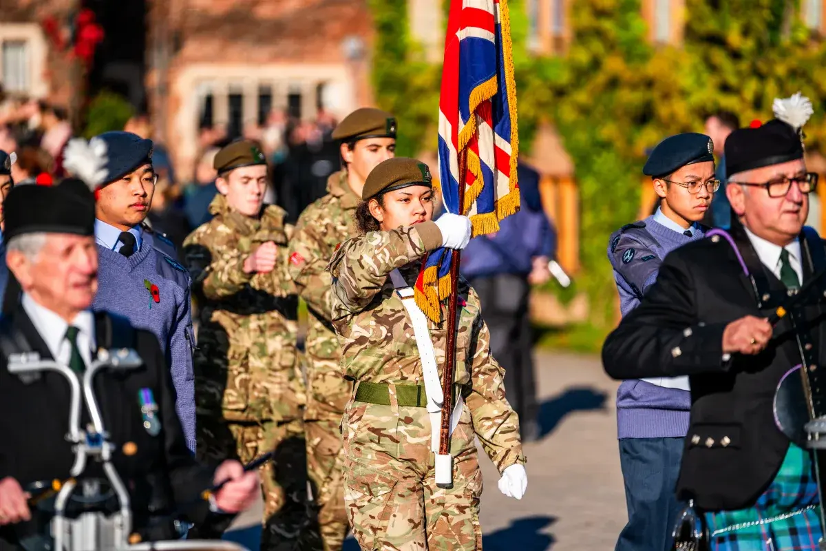 Queen Ethelburga’s Pays Tribute with Remembrance Parade