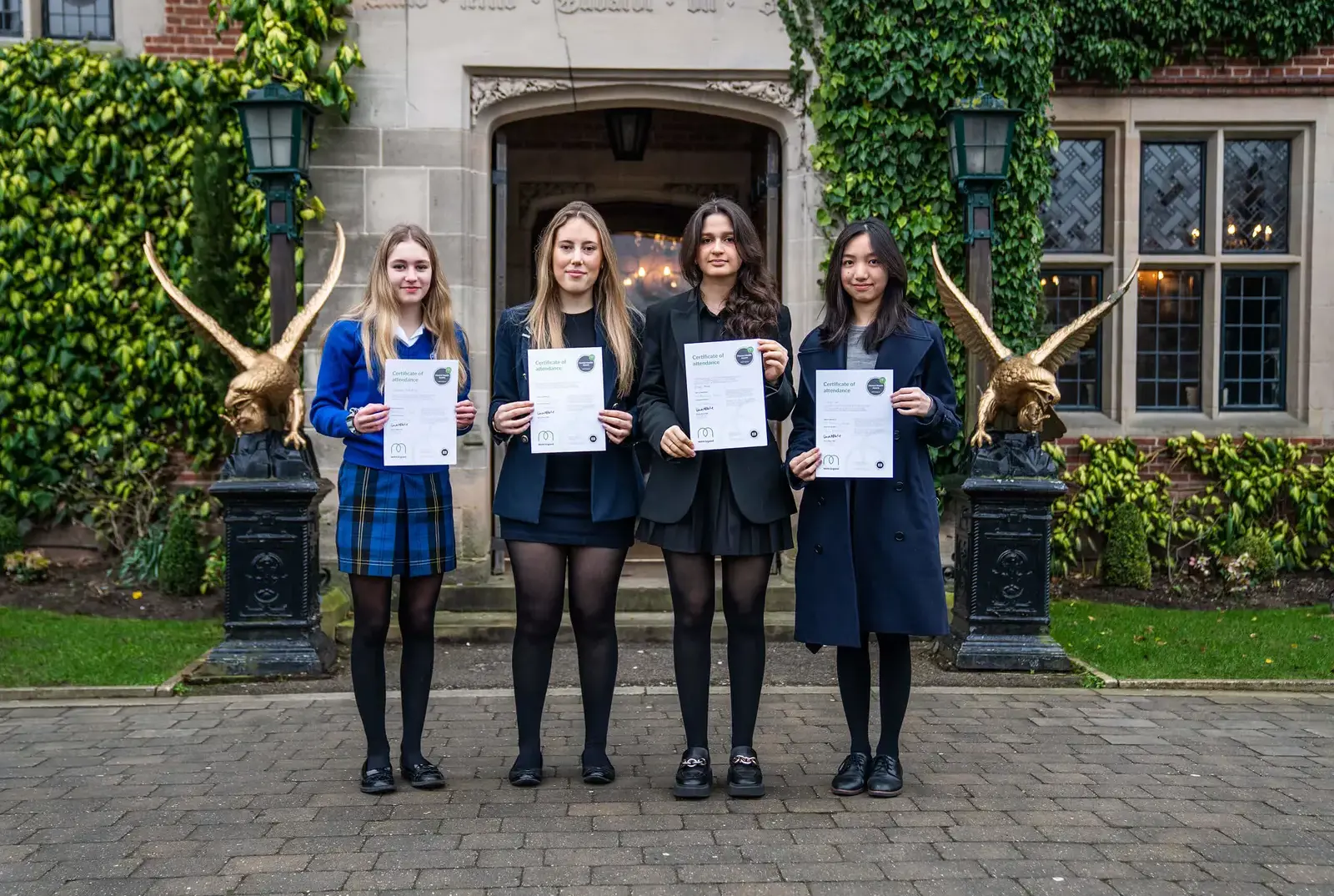 QE College students with awards for super-curricular activities