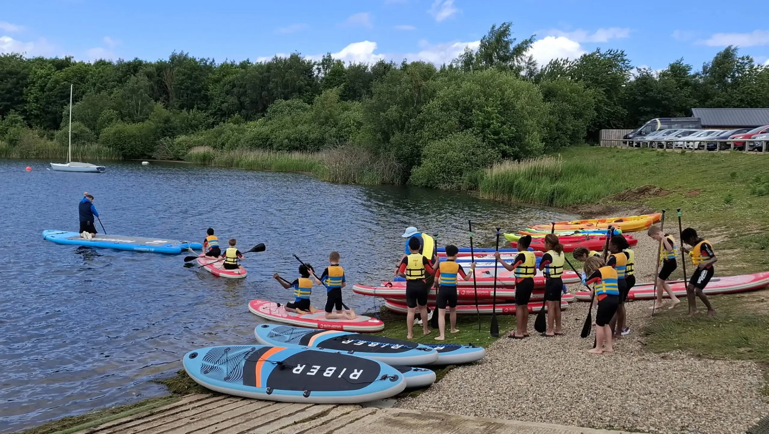 Paddleboarding at Holidays At QE.