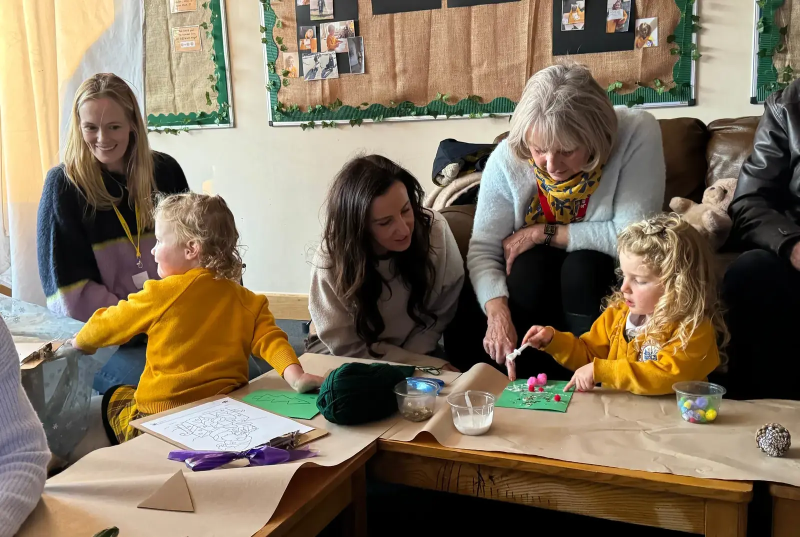 Families enjoying a Stay and Play session. 