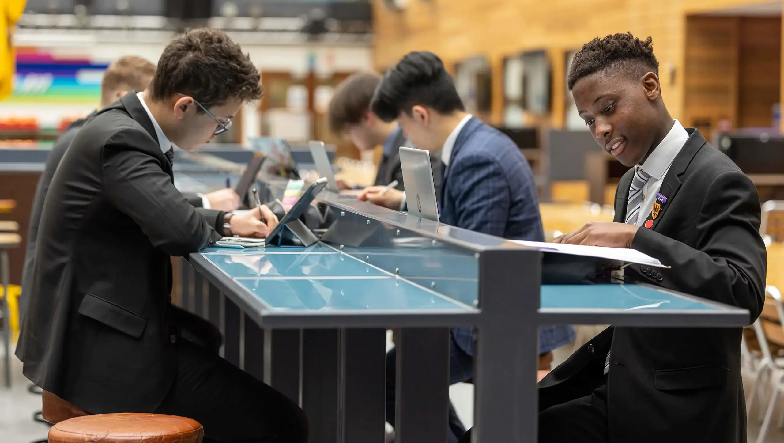 Boarding students studying at Queen Ethelburga's Collegiate