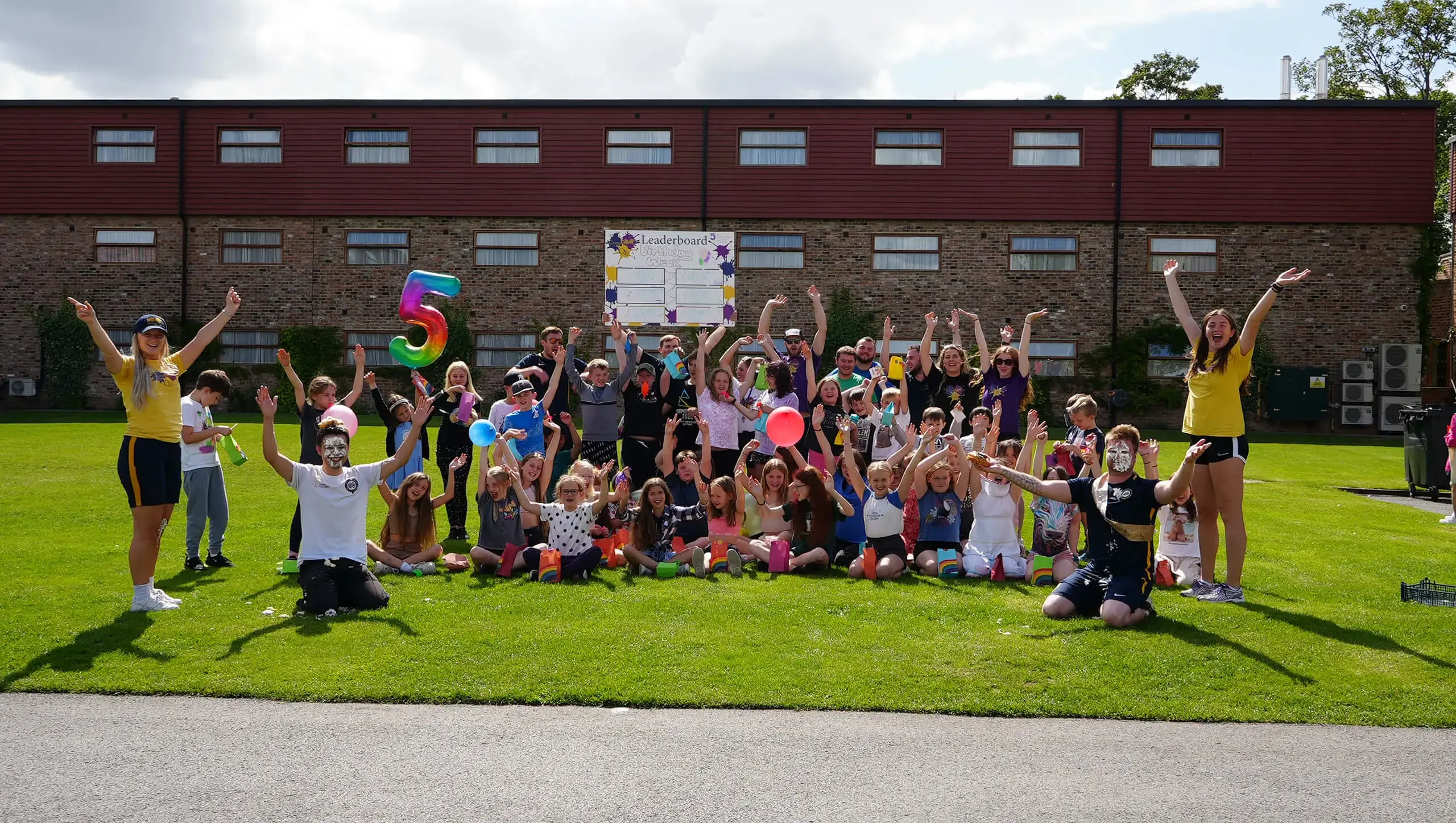 Young people at Camp QE