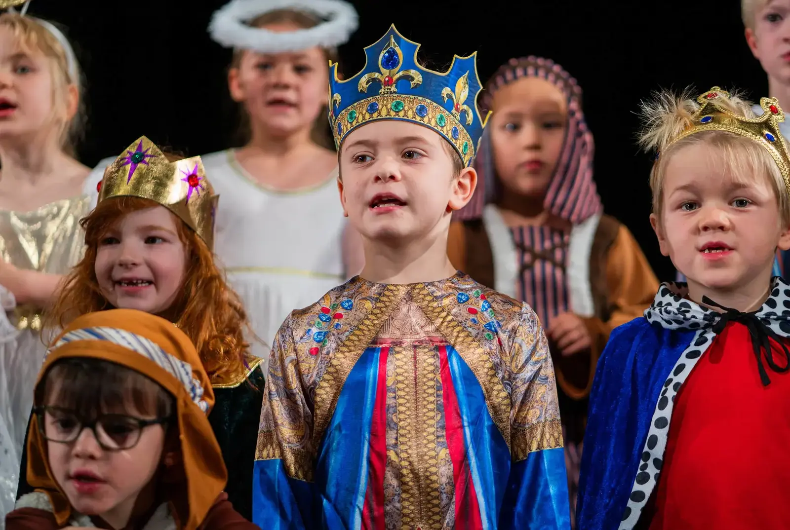 Nativity performance at performing arts school. 