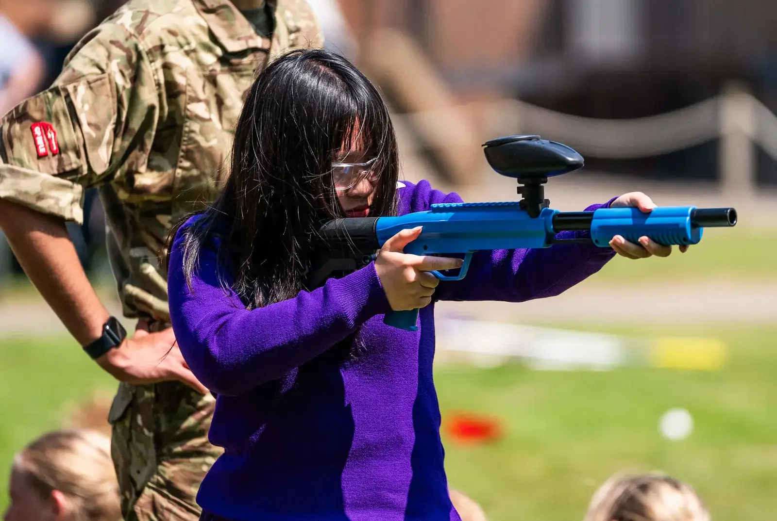 Combined Cadet Force pupils at Queen Ethelburga's