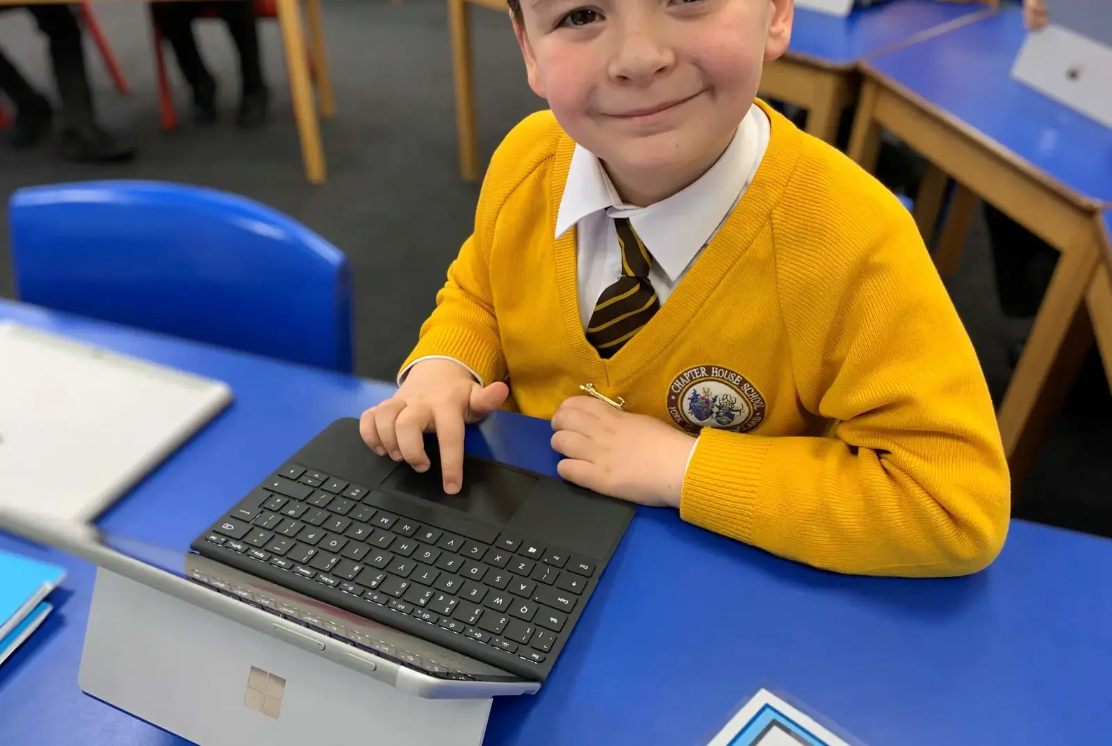 Chapter House pupil in computing class