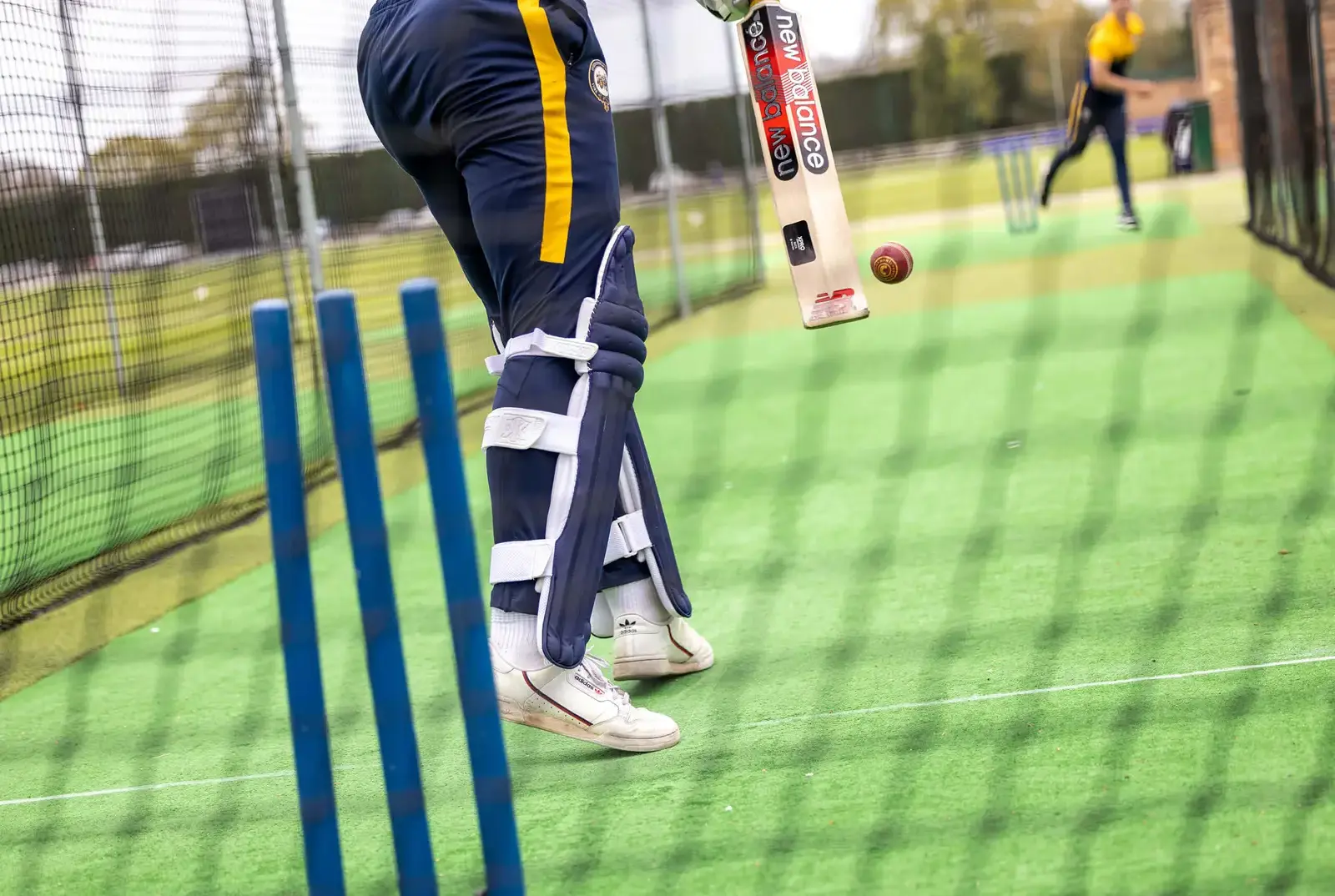 QE pupil in the cricket nets