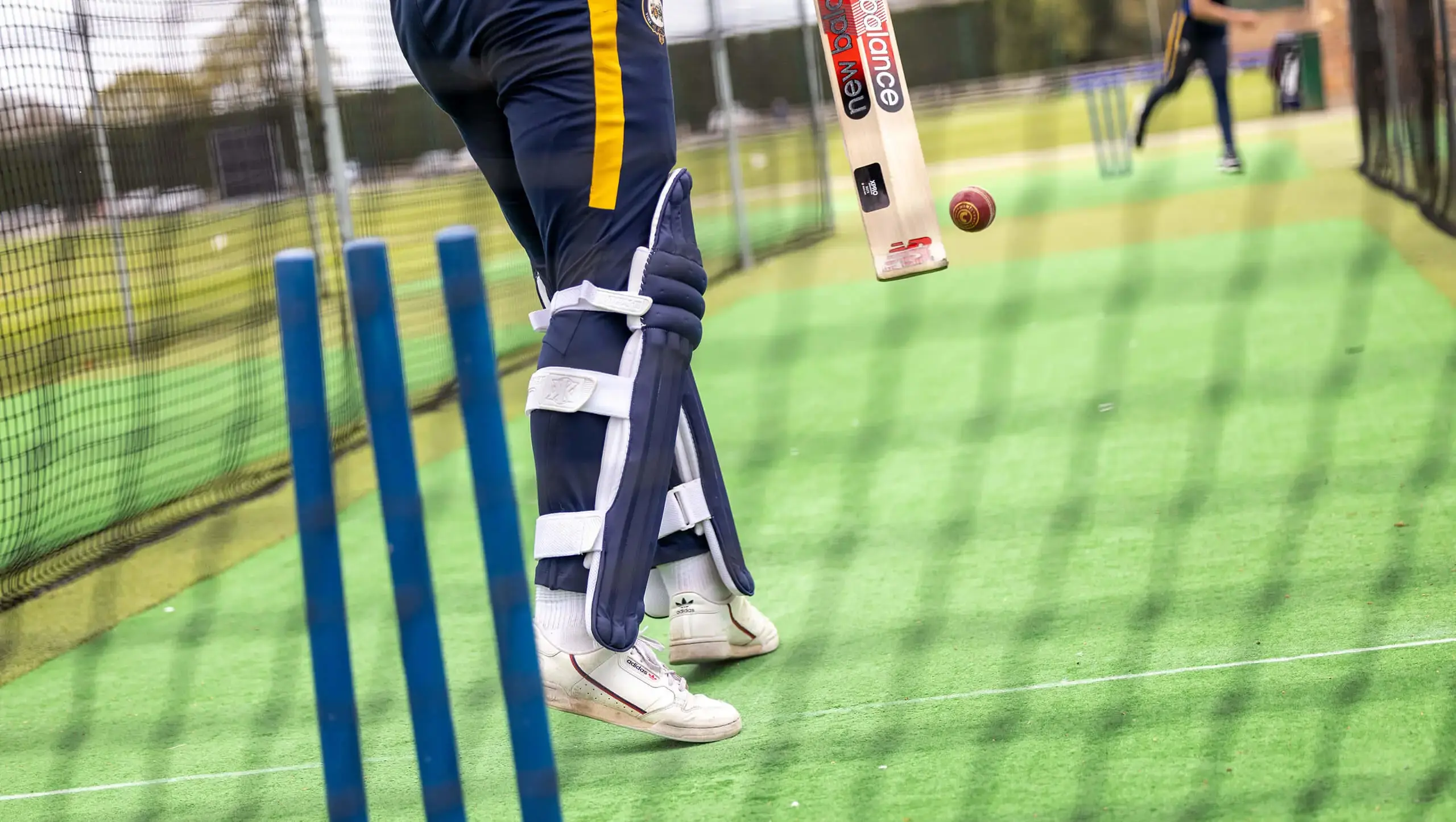 QE pupil in the cricket nets