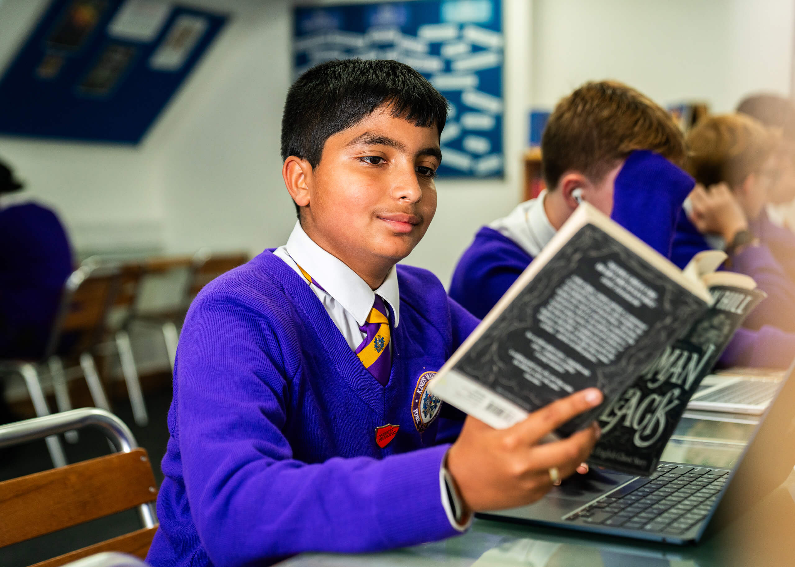 King's Magna student at an English lesson.