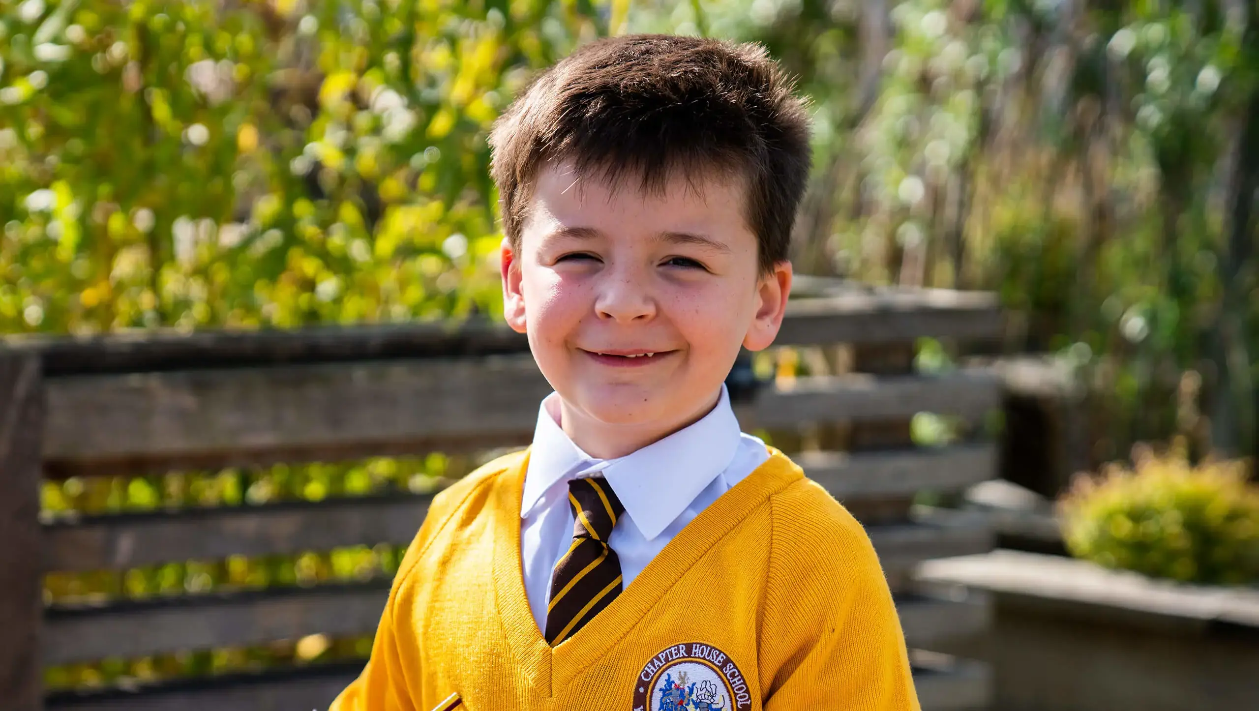 Young pupil at Queen Ethelburga's