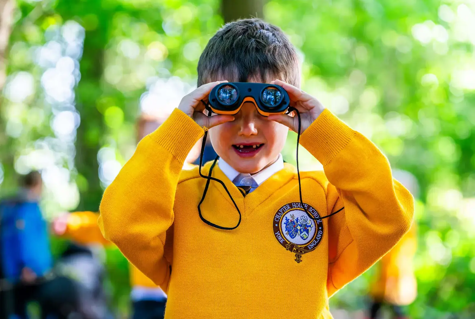 Chapter House pupil in Forest School at Queen Ethelburga's