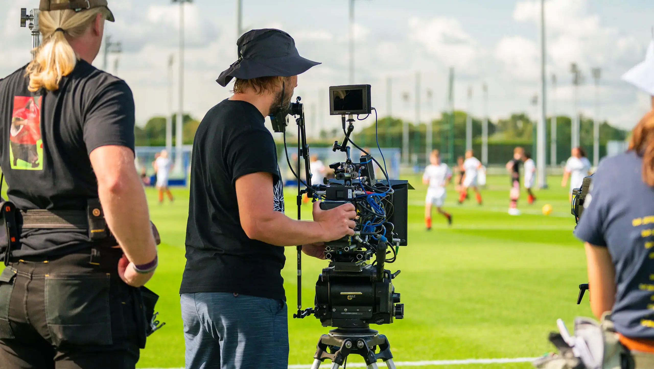 Jamie Johnson FC Filming at Queen Ethelburga's Collegiate