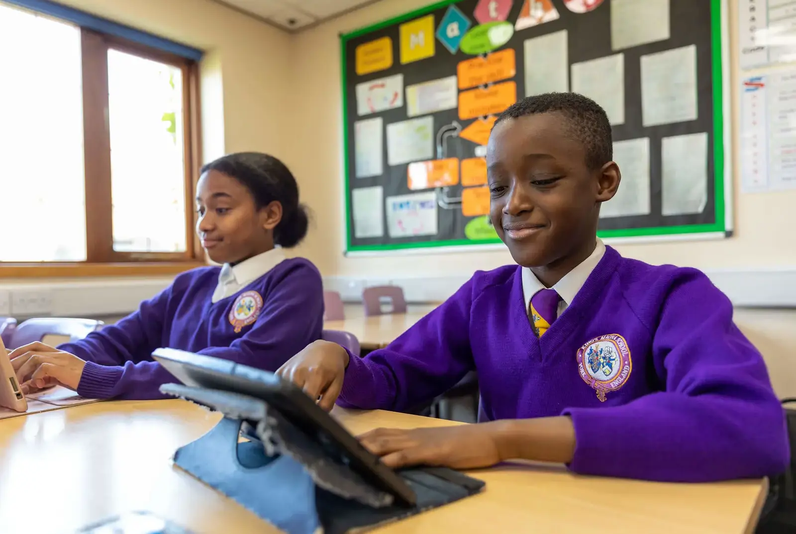 King's Magna Middle School pupils working in class