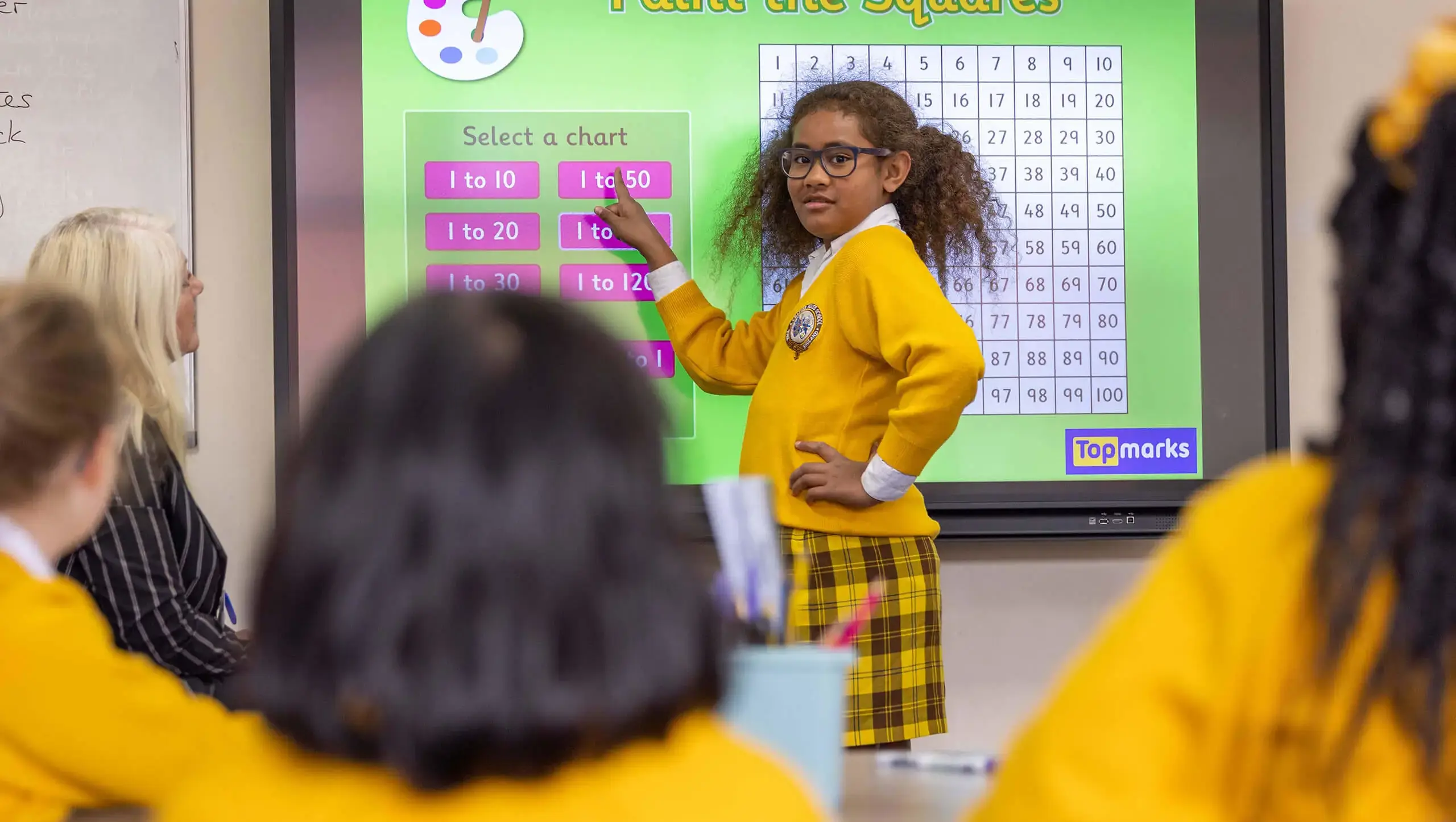 Chapter House pupils learning in maths class