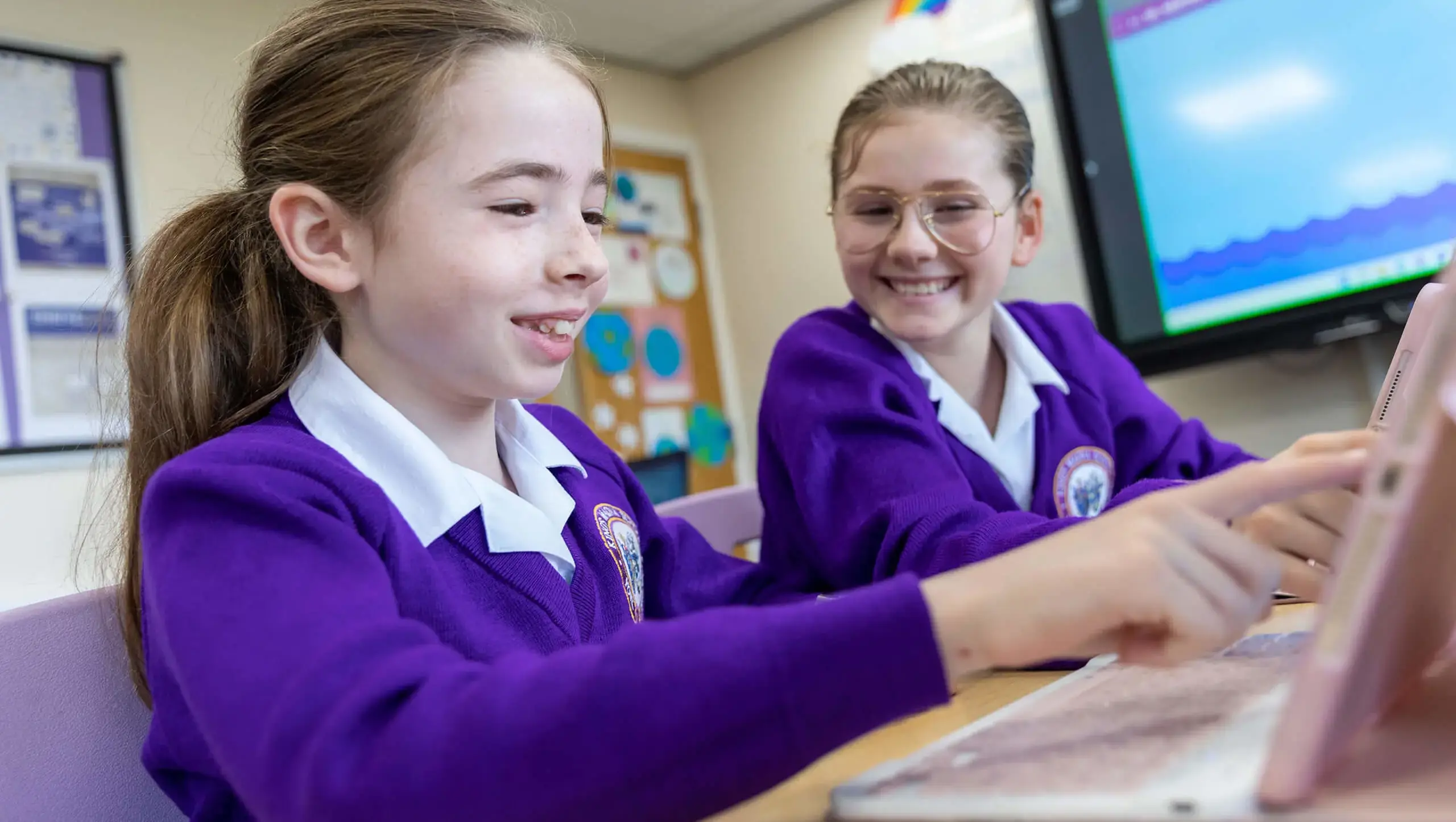 King's Magna Middle School pupils working in Maths class