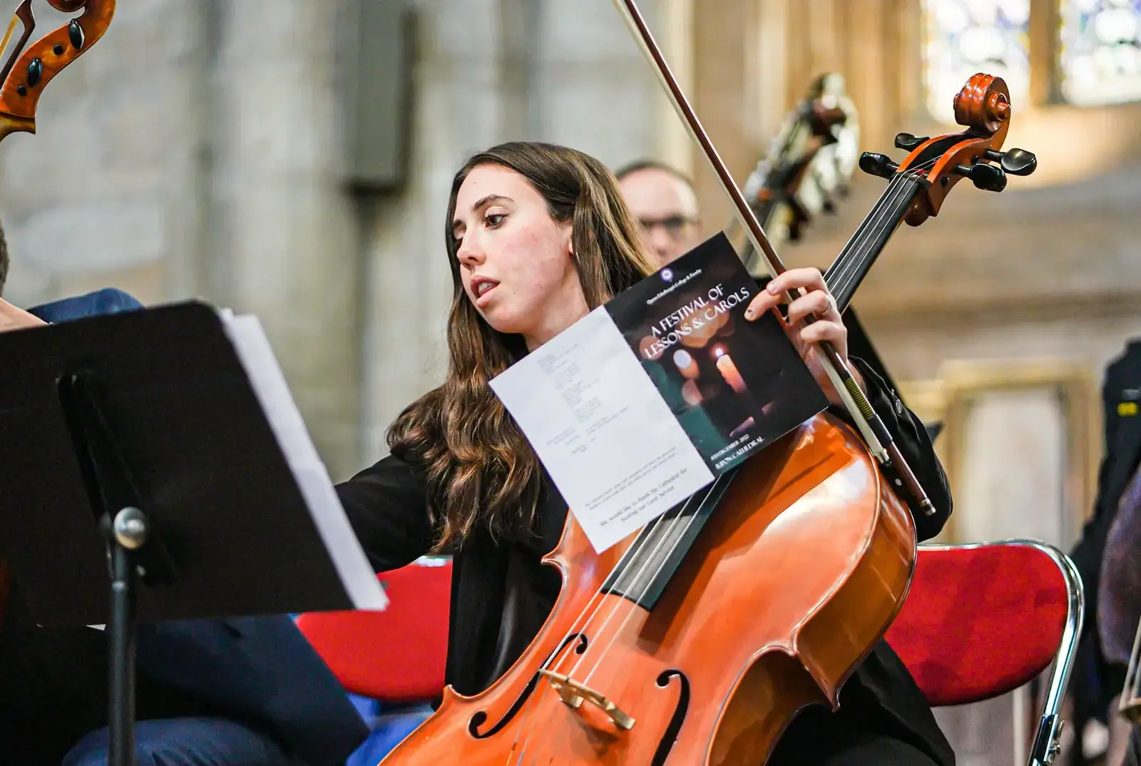 Senior school music pupil at Queen Ethelburga's Collegiate