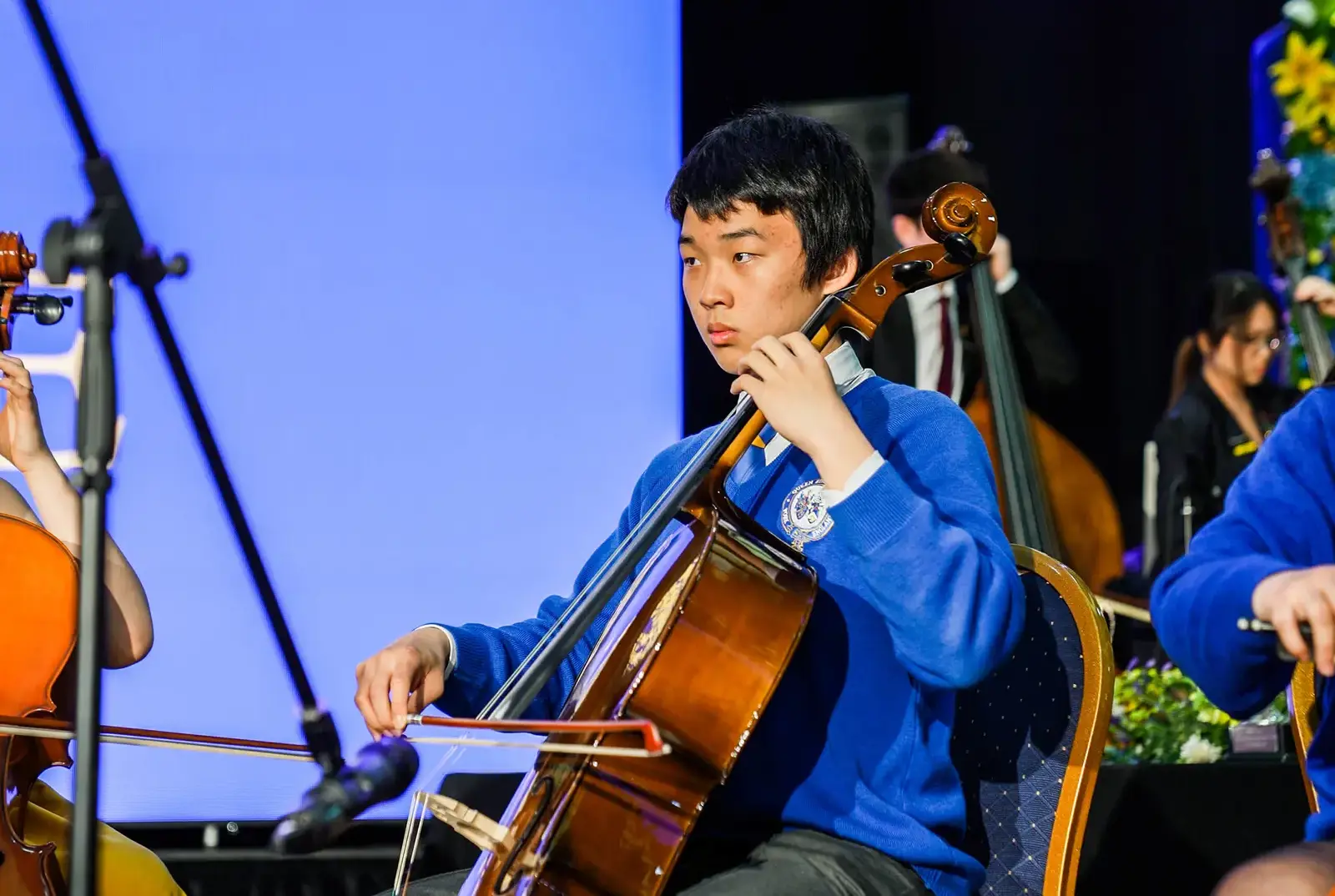 Senior school music pupil at Queen Ethelburga's Collegiate