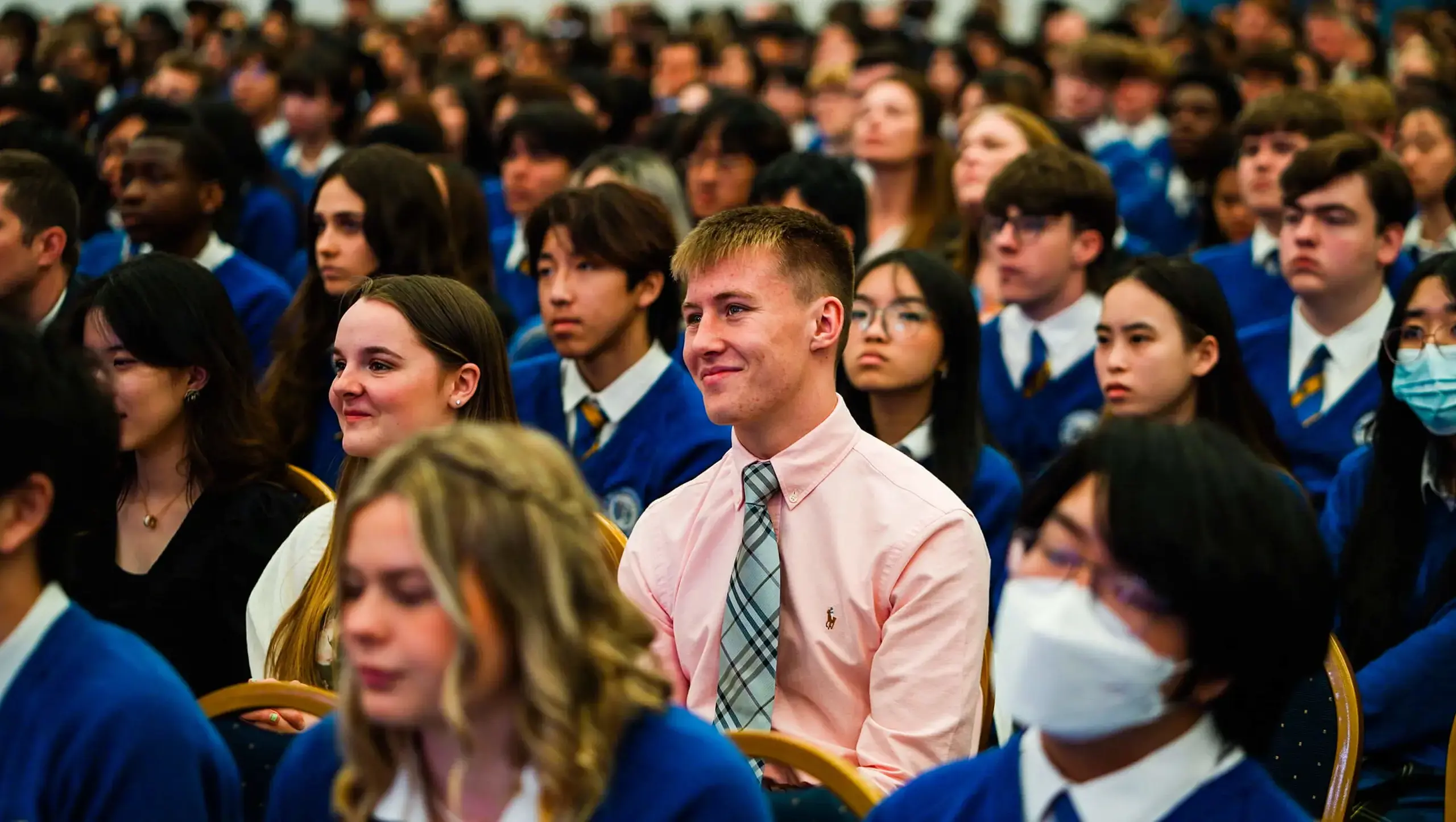 Senior school pupils at Queen Ethelburga's