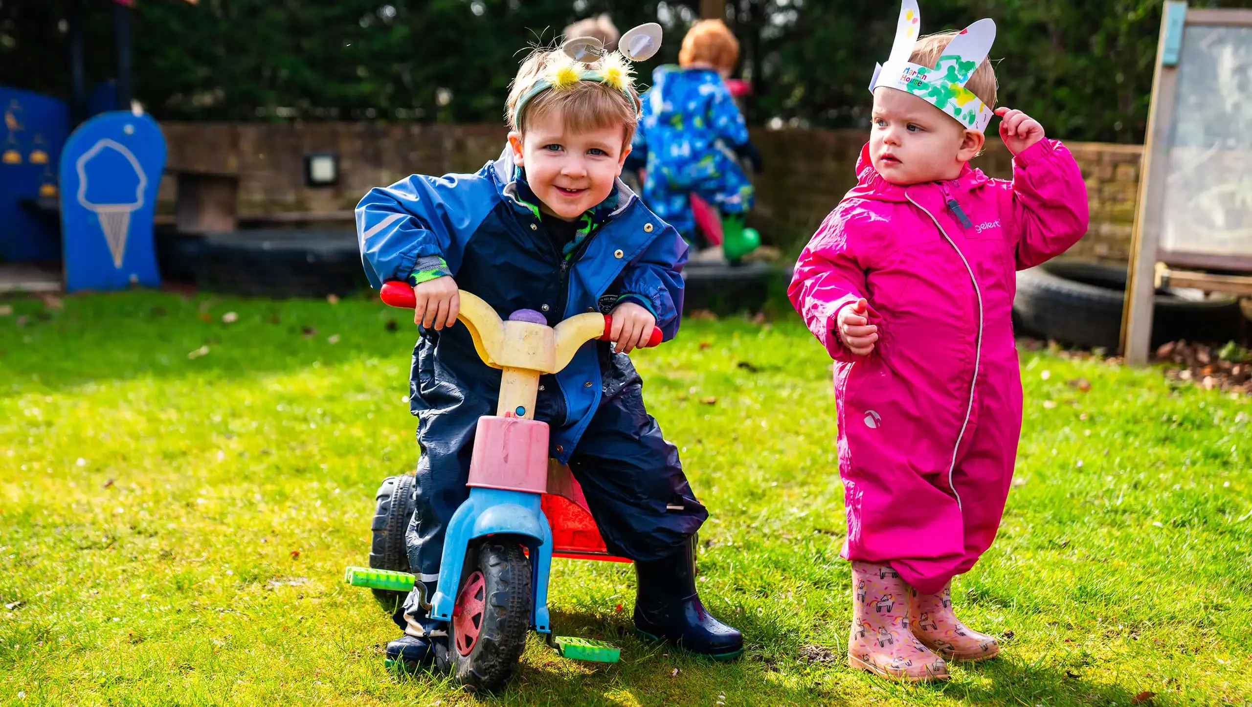 A child at a Stay and Play session.