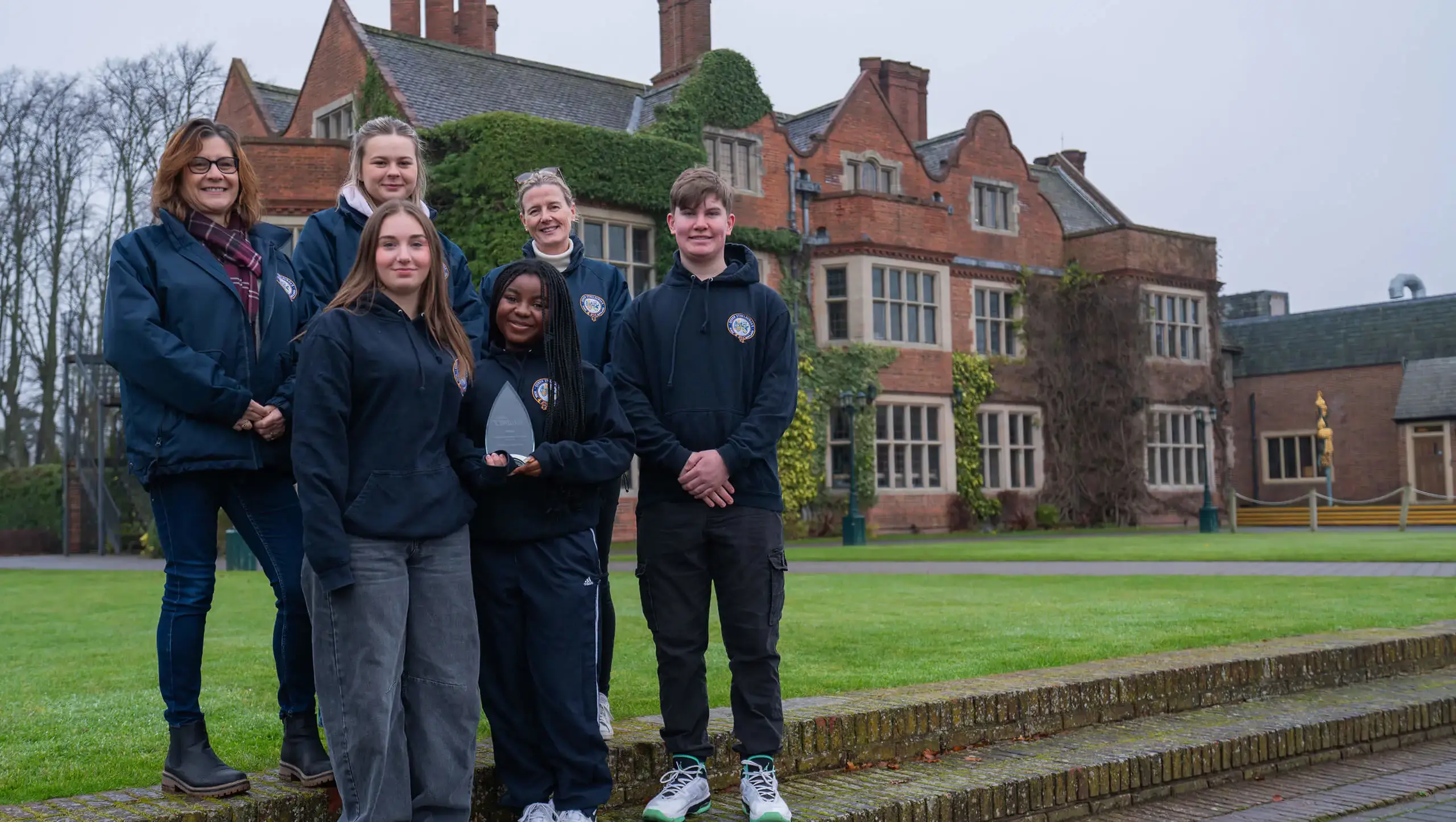 Student Motorsport team celebrating the Team Professionalism Award.