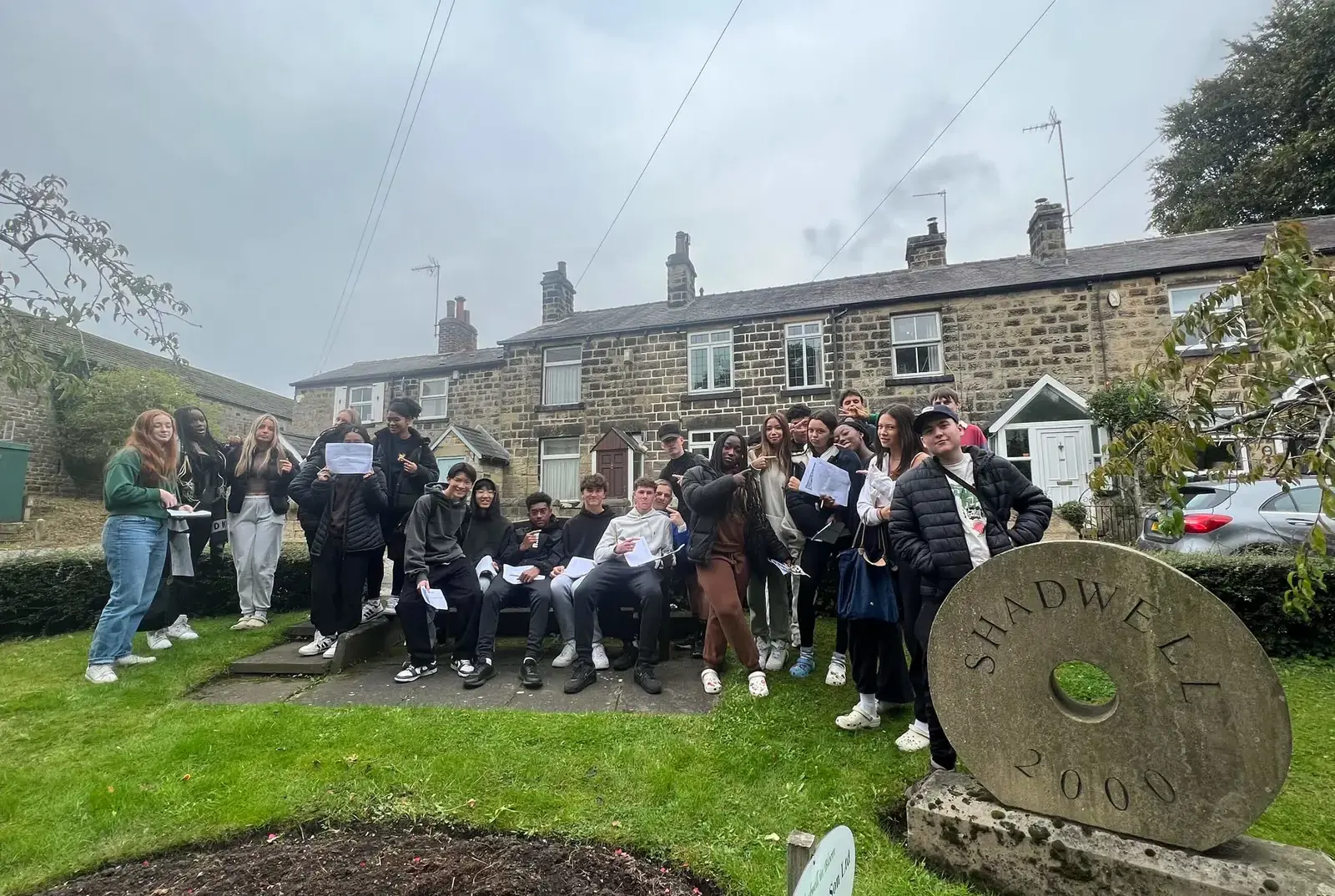 Senior school pupils at Queen Ethelburga's Collegiate on a school trip