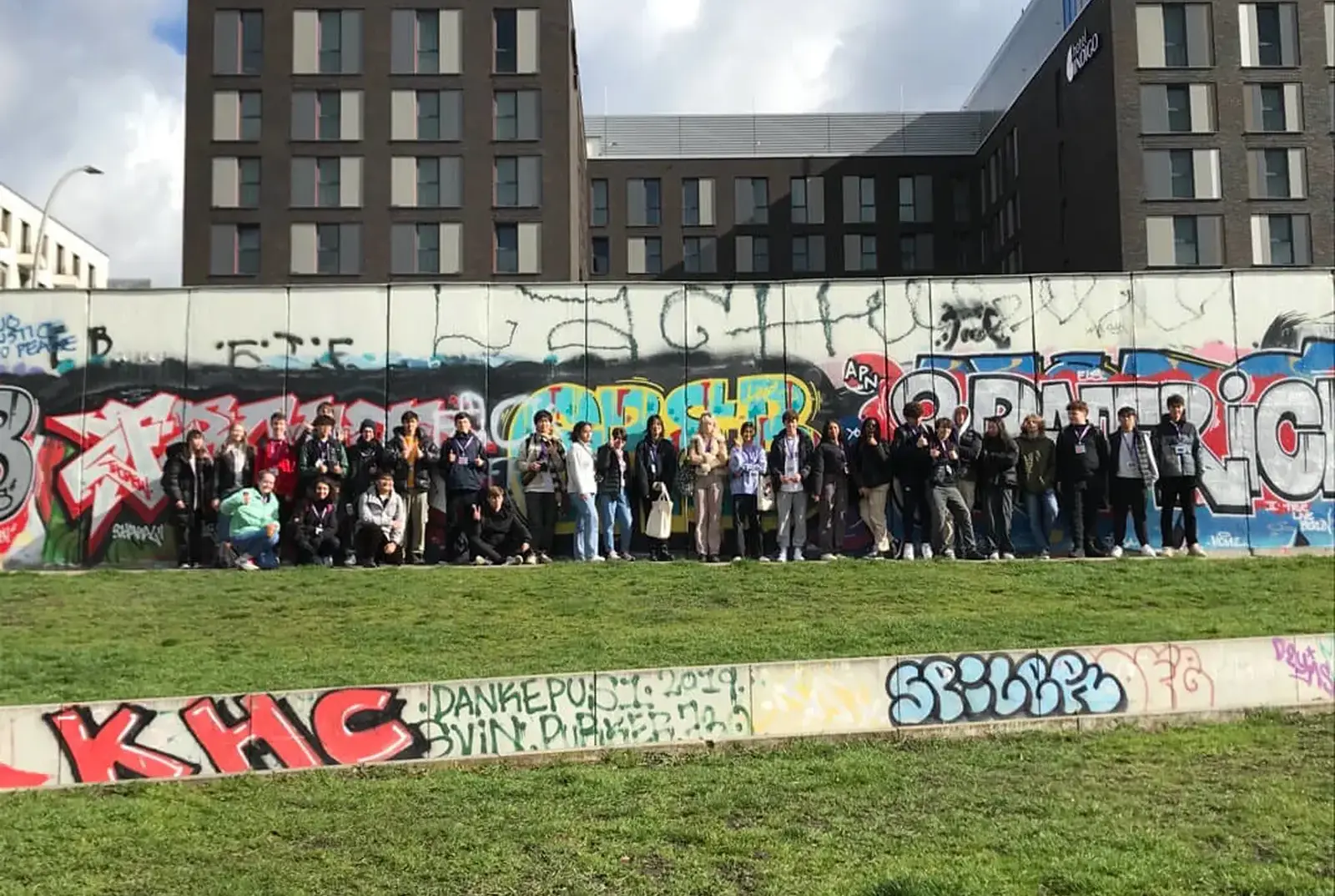 Senior school pupils at Queen Ethelburga's Collegiate on a school trip