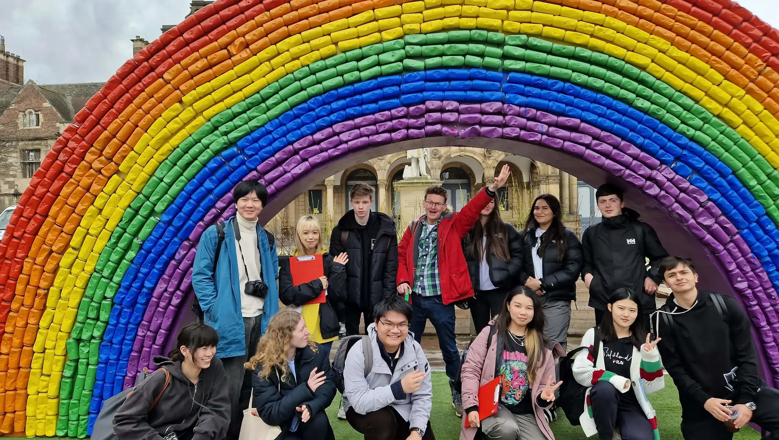 Queen Ethelburga's Senior School pupils on a school trip