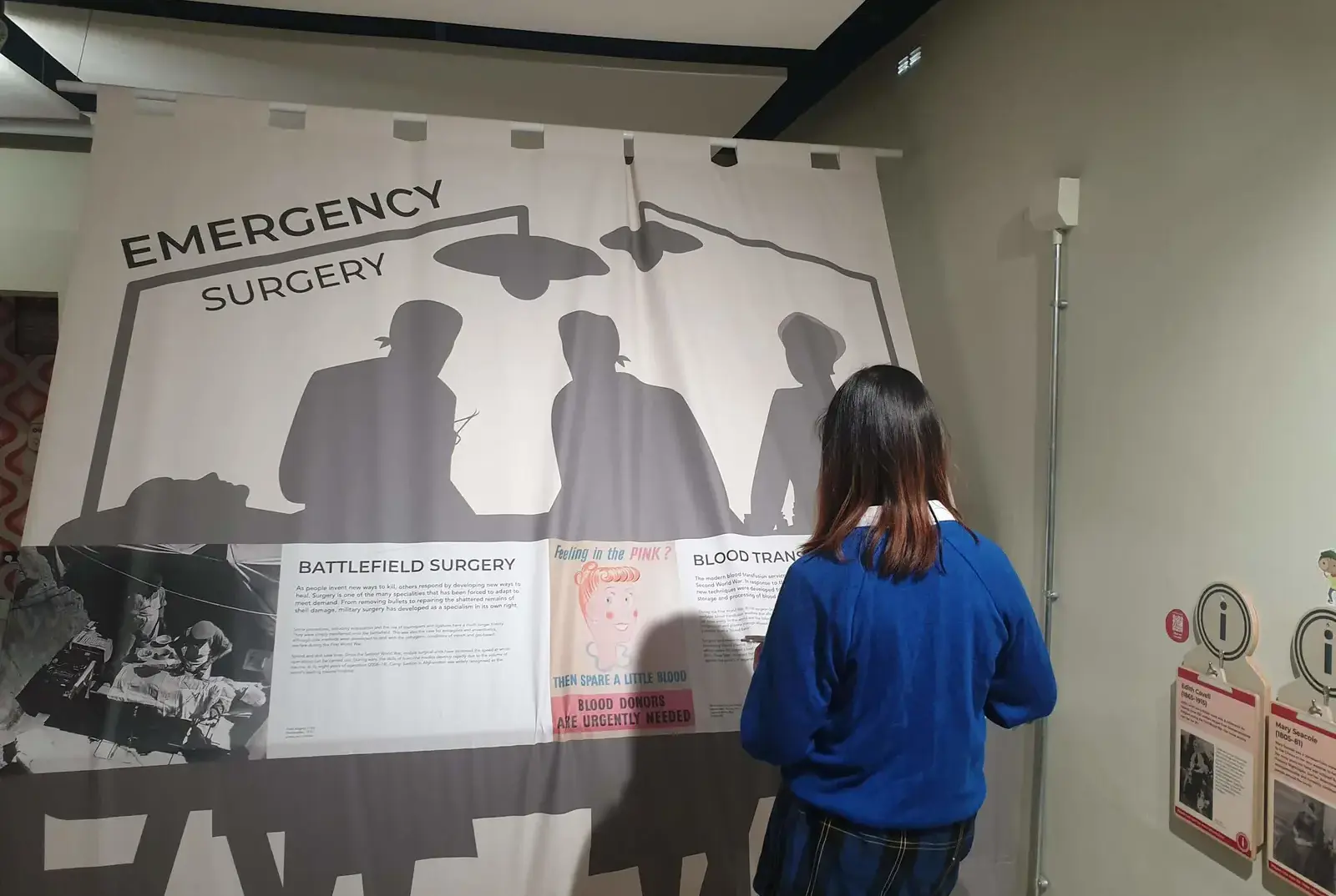 Senior school pupils at Queen Ethelburga's Collegiate on a school trip