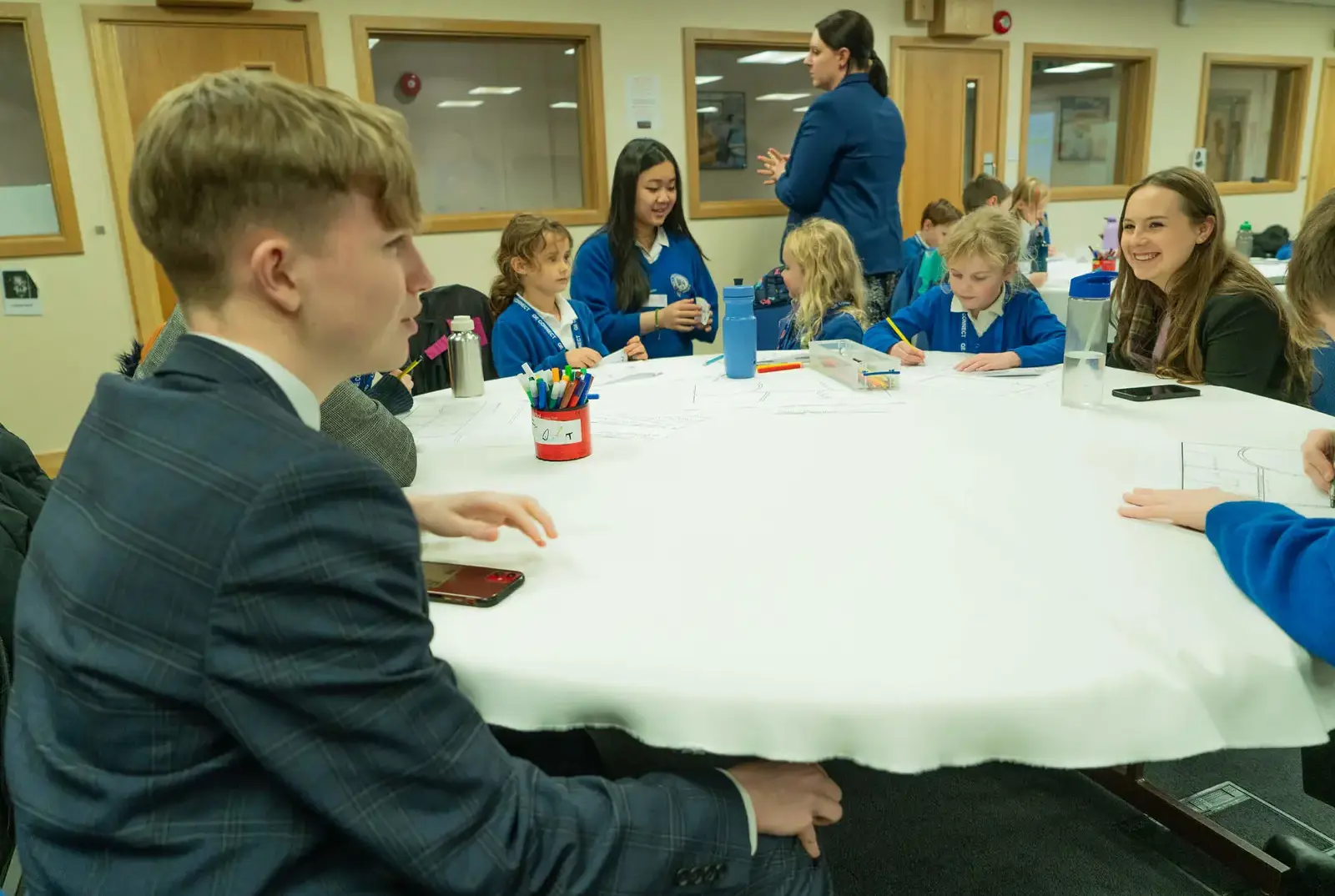 Senior School pupils at Queen Ethelburga's Collegiate